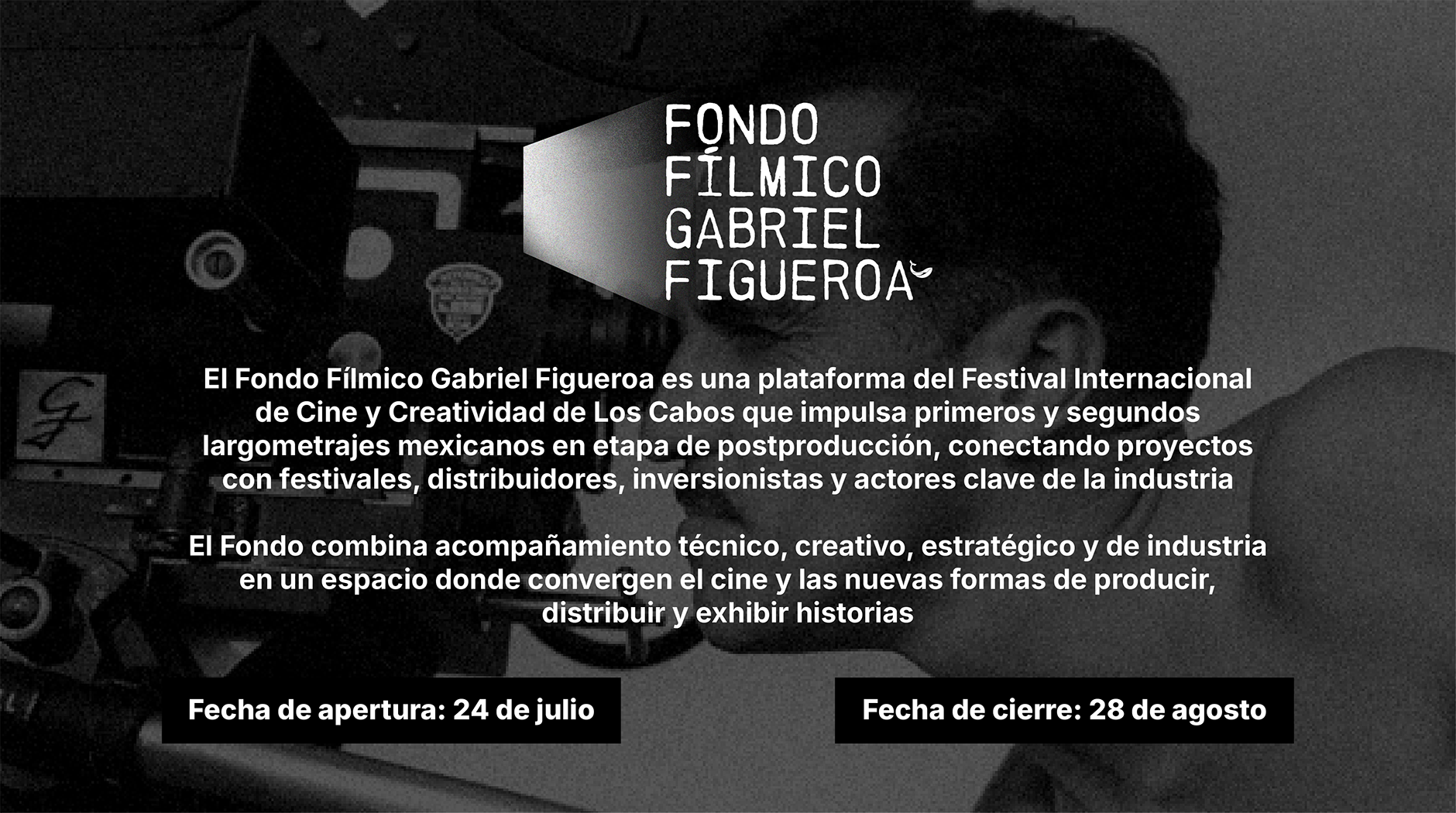 Convocatorias abiertas: Fondo Fílmico Gabriel Figueroa 2026